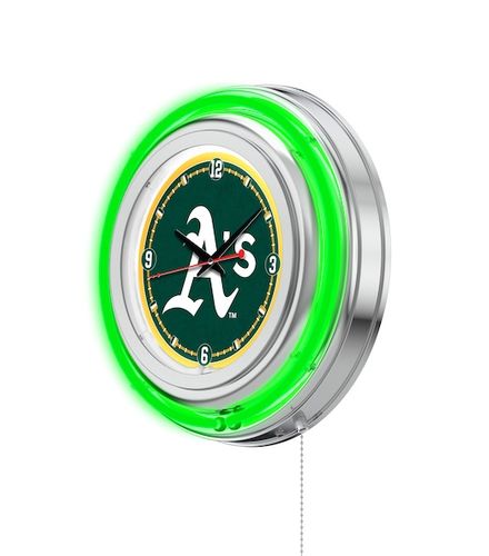 Oakland Athletics Neon Clock 15