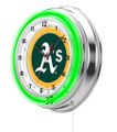 Oakland Athletics Neon Clock 19