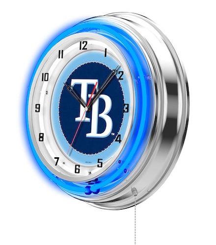 Tampa Bay Rays Neon Clock 19