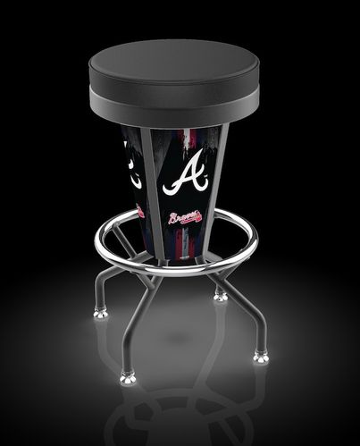 Atlanta Braves Lighted Bar Stool