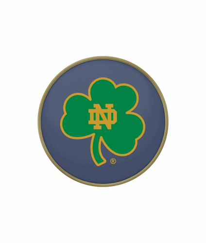 Notre Dame Shamrock Cushion Bar Stool