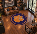 Clemson 64 Round Spirit Rug