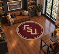 Florida State 64 Round Spirit Rug