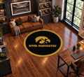 Iowa 64 Round Spirit Rug