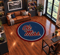 Ole Miss 64 Round Spirit Rug