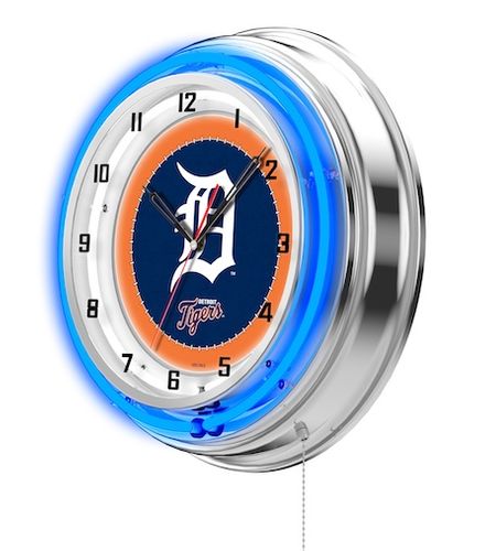 Detroit Tigers Neon Clock 19