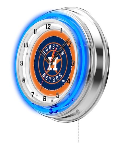 Houston Astros Neon Clock 19
