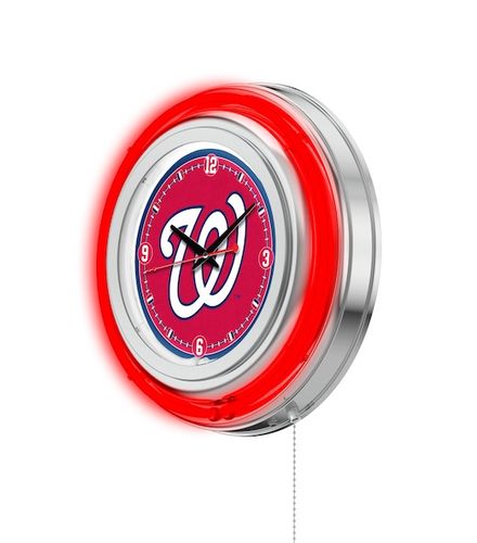 Washington Nationals Neon Clock 15