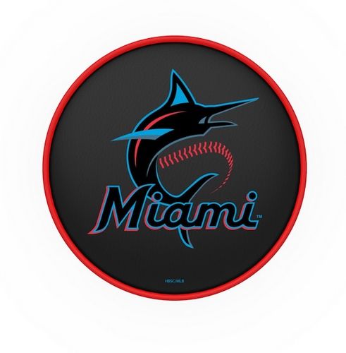 Miami Marlins Cushion Swivel Stool