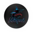 Miami Marlins Black Diner Swivel Stool