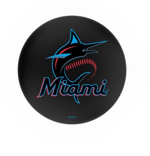 Miami Marlins Chrome Diner Swivel Stool