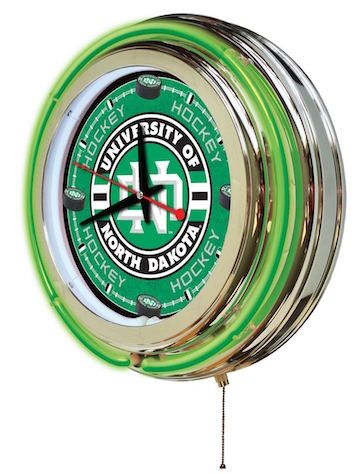North Dakota Neon Clock 15