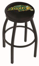 North Dakota State Black Ring Swivel Stool