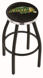 North Dakota State Chrome Ring Swivel Stool