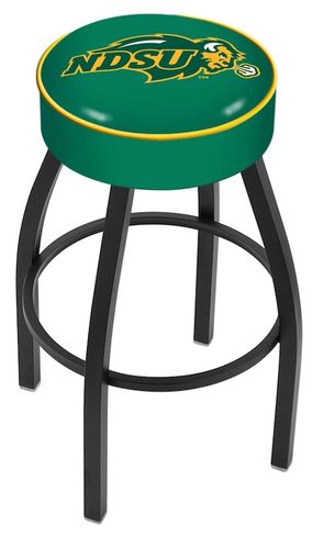 North Dakota State Green Cushion Swivel Stool