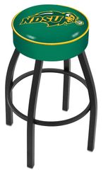 North Dakota State Green Cushion Swivel Stool