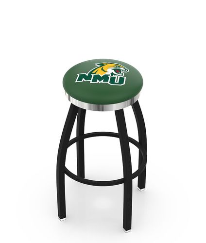 Northern Michigan Chrome Ring Swivel Stool