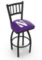 Northwestern Jailhouse Back Swivel Stool