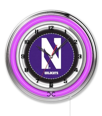 Northwestern Neon Clock 19