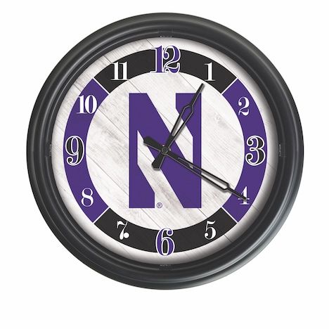 Northwestern Outdoor LED Clock