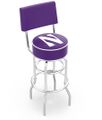 Northwestern Seatback Bar Stool