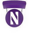 Northwestern Seatback Bar Stool