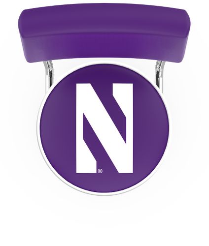 Northwestern Seatback Bar Stool