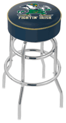 Notre Dame Leprechaun Cushion Bar Stool