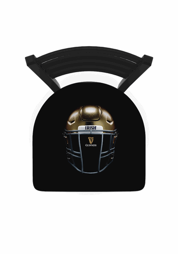 Notre Dame-Guinness Helmet Ladder Back Swivel Stool