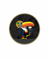 Notre Dame-Guinness Toucan Cushion Swivel Stool