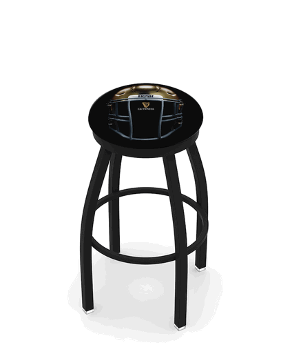 Notre Dame-Guinness Helmet Black Ring Swivel Stool