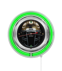 Notre Dame-Guinness Neon Clock 15