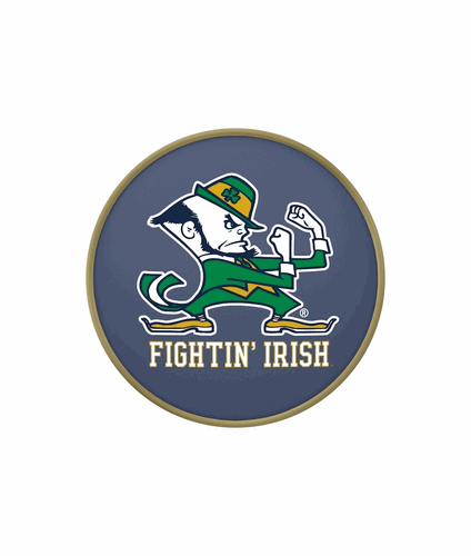Notre Dame Leprechaun Cushion Bar Stool