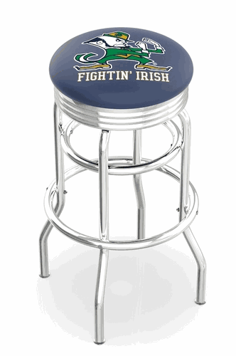 Notre Dame Leprechaun Diner Bar Stool