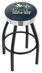 Notre Dame Leprechaun Diner Swivel Stool