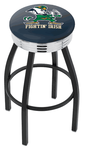 Notre Dame Leprechaun Diner Swivel Stool