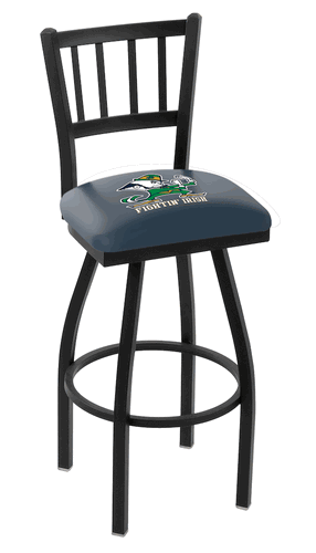 Notre Dame Leprechaun Jailhouse Back Swivel Stool