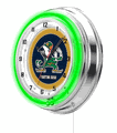 Notre Dame Leprechaun Neon Clock 19