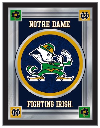 Notre Dame Leprechaun Mirror