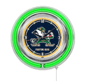 Notre Dame Leprechaun Neon Clock 15