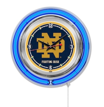 Notre Dame Neon Clock 15