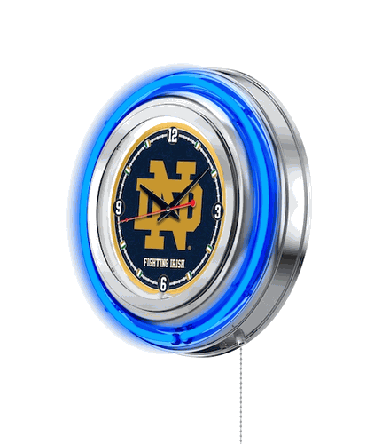 Notre Dame Neon Clock 15