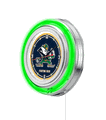 Notre Dame Leprechaun Neon Clock 15