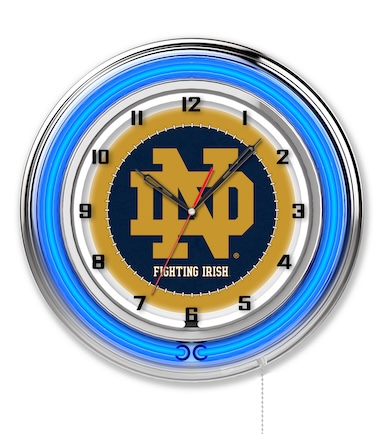 Notre Dame Neon Clock 19