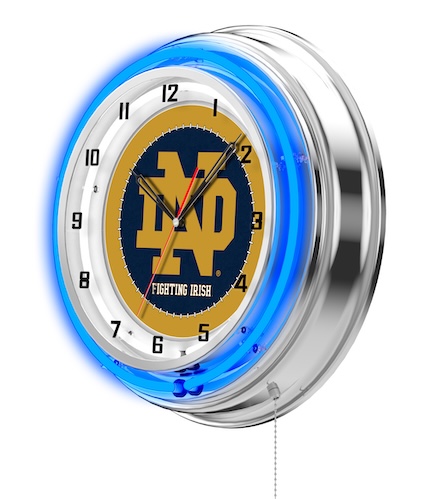 Notre Dame Neon Clock 19