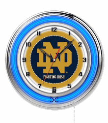 Notre Dame Neon Clock 19
