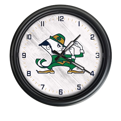 Notre Dame Leprechaun Outdoor LED Clock
