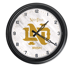 Notre Dame Vintage White Outdoor LED Clock