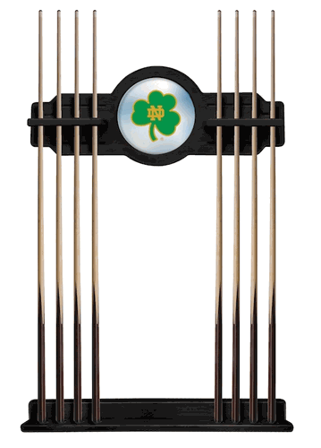 Notre Dame Shamrock Pool Cue Rack