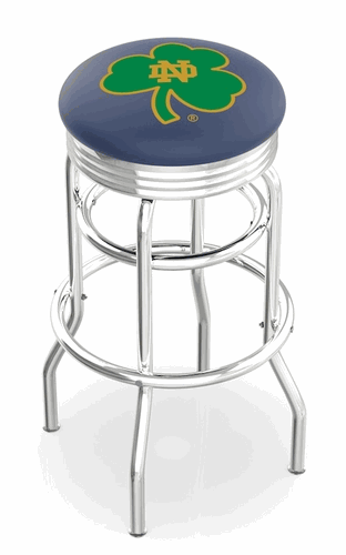 Notre Dame Shamrock Diner Bar Stool